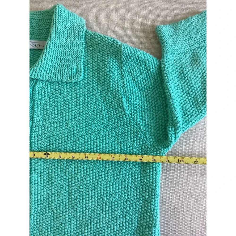 Anthropolgy Willow Sweater Cardigan Medium Mint Green Mother of Pearl Buttons C
